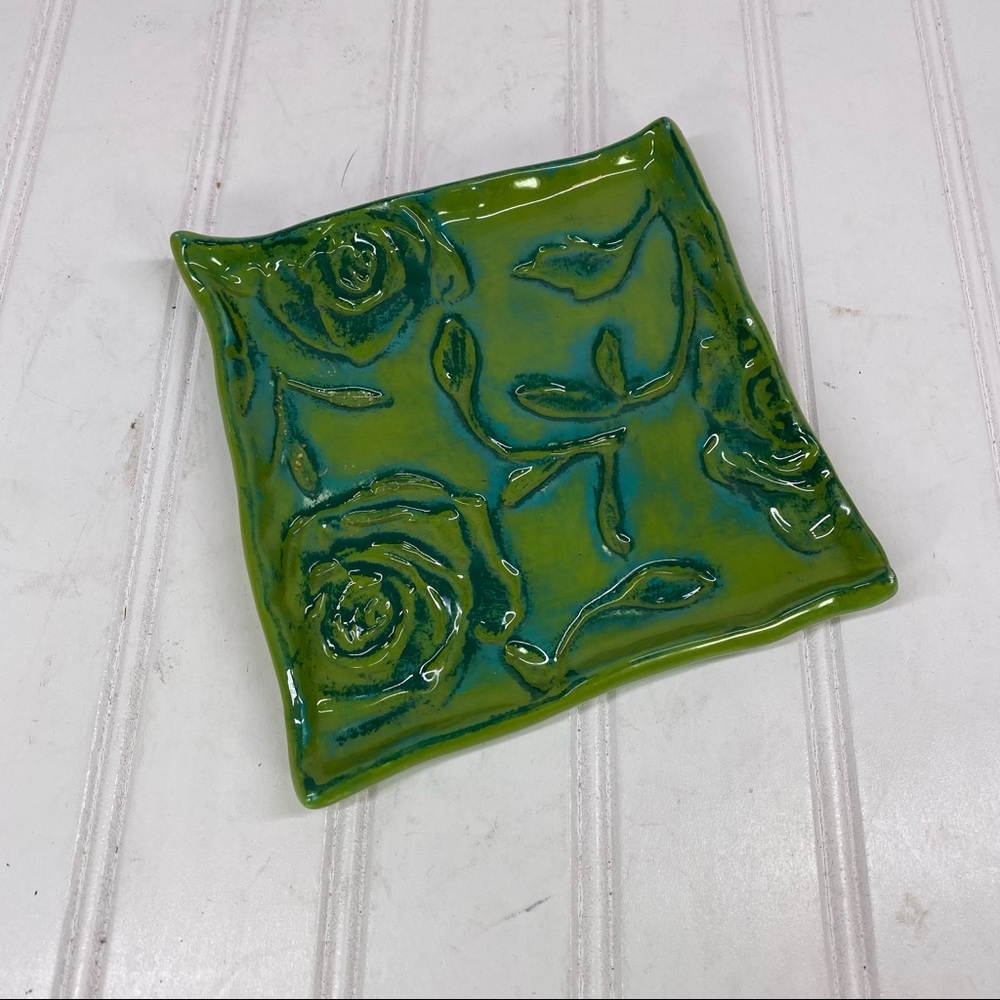 Studio B by Magenta ceramic dish with floral design